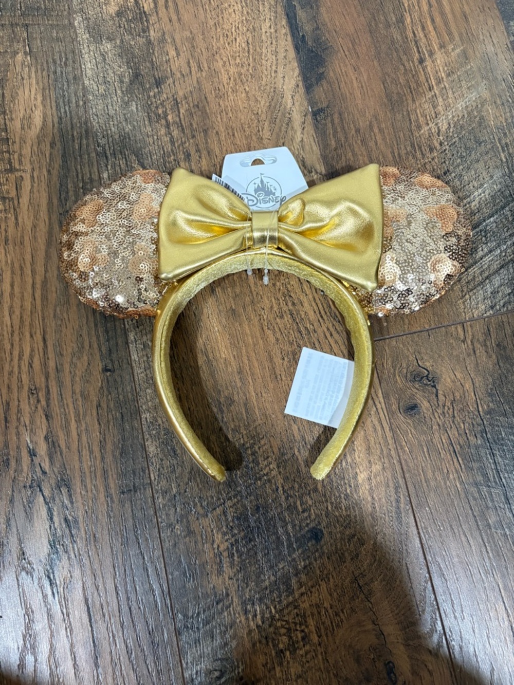 Disney Gold Sequin Minnie Ear